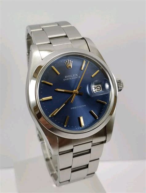 blue dial 6694 rolex|Rolex oyster perpetual precision.